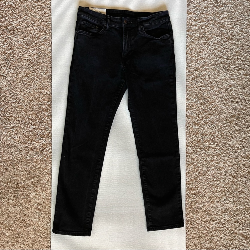 H&M Regular Fit Coupe Standard Black Men Jeans